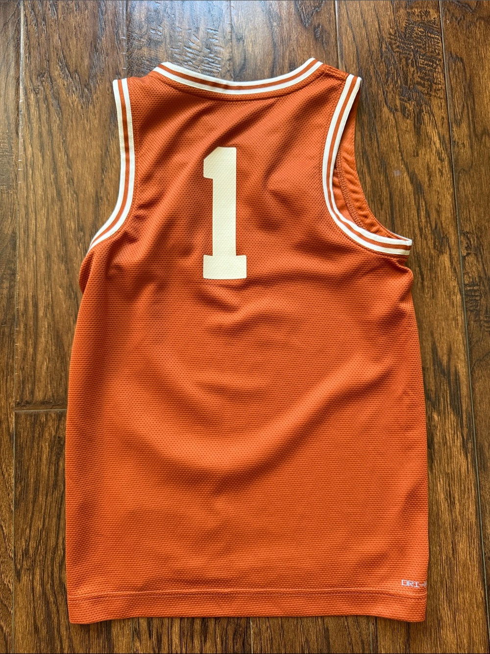 Nike Texas youth Burnt Orange Basketball Jersey #1, size large - Picture 7 of 9